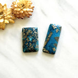 Large Sky Blue Bar Ithaca Peak Turquoise, Set of 2 Background