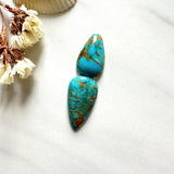 Medium Sky Blue Teardrop Number 8 Turquoise, Set of 2 Background