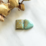 Medium Royal Orange Mixed Treasure Mountain Turquoise, Set of 2 Background