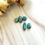 Small Sky Blue Mixed Pilot Mountain Turquoise, Set of 5 Background