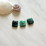 Small Deep Green Barrel Mixed Turquoise, Set of 3 Background