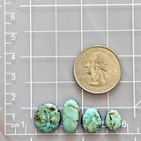 Medium Mint Green Freeform Tyrone Turquoise, Set of 4 Dimensions