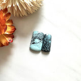 Small Sky Blue Mixed Yungai Turquoise, Set of 2 Background
