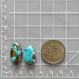 Large Sky Blue Oval Ithaca Peak Turquoise, Set of 2 Dimensions