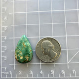Large Deep Green Teardrop Crescent Lake Variscite Dimensions