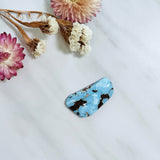 Large Sky Blue Freeform Golden Hills Turquoise Background