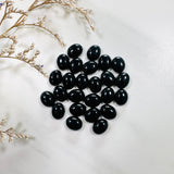 8x10mm Oval Onyx, Set of 10