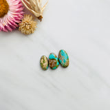Medium Sea Green Mixed Carico Lake Turquoise, Set of 3 Background