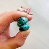 Large Ocean Blue Oval Yungai Beads, Set of 3 Extra