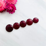 Large Red Round Rosarita Turquoise, Set of 5 Background