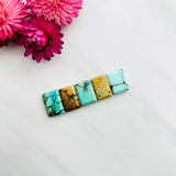 Medium Mixed Bar Mixed Turquoise, Set of 5 Background