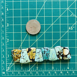 Medium Mixed Petal Mixed Turquoise, Set of 8 Dimensions