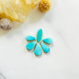 Small Sky Blue Freeform Sleeping Beauty Turquoise, Set of 6 Background