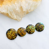 Medium Sea Green Round Treasure Mountain, Set of 4 Background