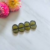 Medium Swamp Green Half Moon Rosarita, Set of 8 Background