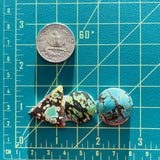 Large Sea Green Mixed Treasure Mountain, Set of 3 Dimensions