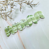 Medium Lime Green Freeform Green Serpentine Serpentine, Set of 10 Background