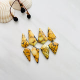 Large Royal Orange Shield Treasure Mountain Turquoise, Set of 8 Background