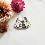 Large White Petal Purple Lavender Variscite, Set of 2 Background