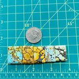 Large Mixed Bar Mixed Turquoise, Set of 5 Dimensions