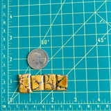 Medium Royal Orange Bar Treasure Mountain Turquoise, Set of 4 Dimensions