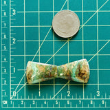 Large Lime Green Petal Crescent Lake Variscite, Set of 2 Dimensions
