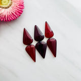 Large Red Teardrop Rosarita, Set of 6 Background