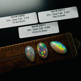 Authentic Ethiopian Mixed Opal Cabochons, set of 3