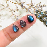 7x10mm Teardrop Labradorite, Set of 8