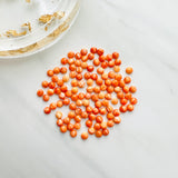 4x4mm Round Spiny Oyster, Set of 10