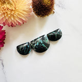 Medium Ocean Blue Half Moon Yungai Turquoise, Set of 3 Background