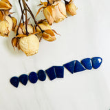 Small Deep Blue Mixed Lapis Lazuli, Set of 10 Background