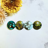 Medium Mixed Round Mixed Turquoise, Set of 4 Background