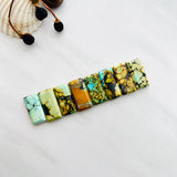 Medium Mixed Bar Mixed Turquoise, Set of 8 Background