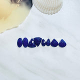 Small Deep Blue Mixed Lapis Lazuli, Set of 8 Background