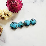 Small Sky Blue Round Yungai Turquoise, Set of 4 Background