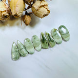 Large Lime Green Mixed Green Serpentine Serpentine, Set of 8 Background