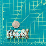 Medium Sky Blue Mixed Carico Lake Turquoise, Set of 12 Dimensions
