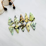 Large Mixed Shield Mixed Turquoise, Set of 10 Background