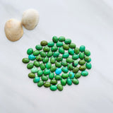 7x9mm Oval Sonoran Gold Turquoise Cabochons, Set of 2