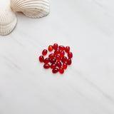 6x8mm Oval Carnelian, Set of 4