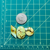 Medium Sea Green Mixed Treasure Mountain Turquoise, Set of 3 Dimensions