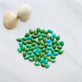 6x9mm Teardrop Sonoran Gold Turquoise Cabochons, Set of 4