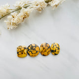 Medium Royal Orange Mixed Treasure Mountain Turquoise, Set of 4 Background
