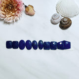 Small Deep Blue Mixed Lapis Lazuli, Set of 10 Background
