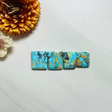 Large Sky Blue Bar Sand Hill Turquoise, Set of 4 Background