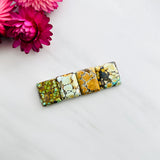 Medium Royal Orange Bar Treasure Mountain Turquoise, Set of 4 Background