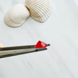 9x9mm Round Carnelian, Set of 2