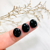 10x12mm Oval Onyx, Set of 8