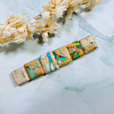 Medium Mixed Bar Royston Turquoise, Set of 6 Background